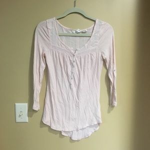 Light Pink H&M 3/4 Sleeve Shirt